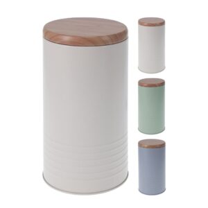 konyhai tárolódoboz pasztell színekben bambusz fedéllel közepes méretben