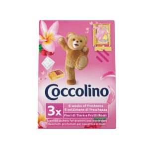 Coccolino Pink illatpárna 3 db tiare virág és erdei gyümölcs illattal