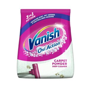 Vanish Oxi Action szőnyegtisztító por 650 g mélytisztító formulával