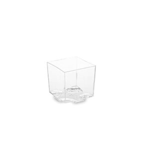 Fingerfood desszertes pohár 65 ml víztiszta szögletes alakú 20 db