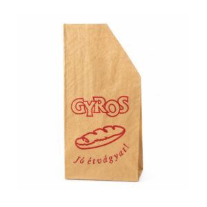 Gyros tasak barna nyomott 12x24 cm 200 db
