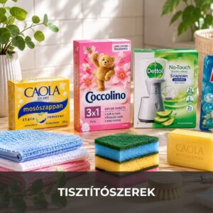 Tisztítószerek, vegyi áruk
